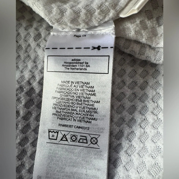 Adidas Men's Black and White Windbreaker - Picture 4 of 8